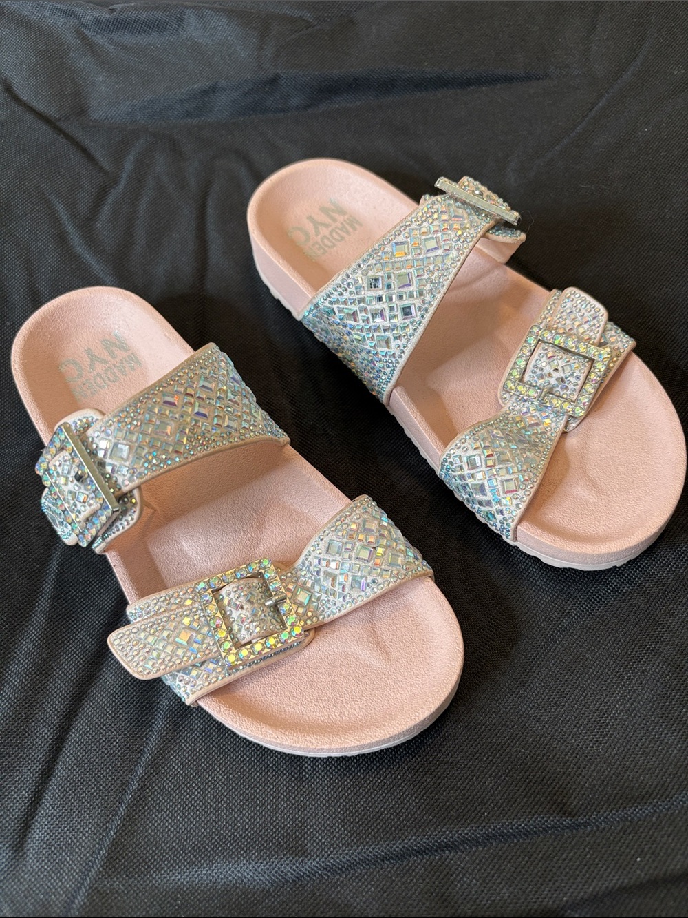 Madden NYC Jewel Embellished Sandals Size 13 Little Girls